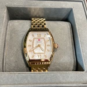 MICHELE DIAMOND & GOLD WATCH